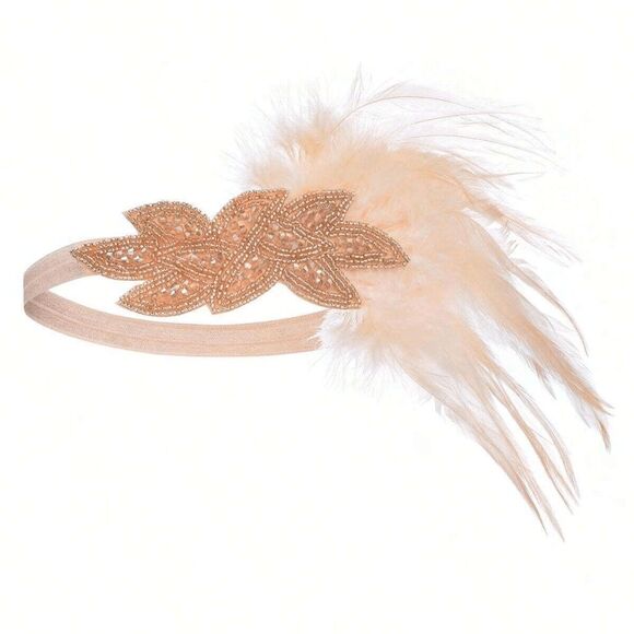 ️5PCS 1920s Gold Accessories Flapper Great Gatsby Vintage Retro Costume Set NEW main image 15